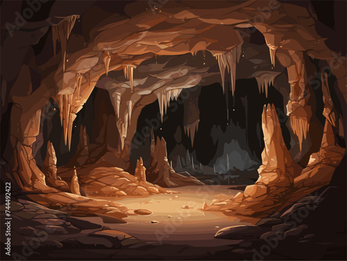 Obraz na płótnie cave in the dark w salonie