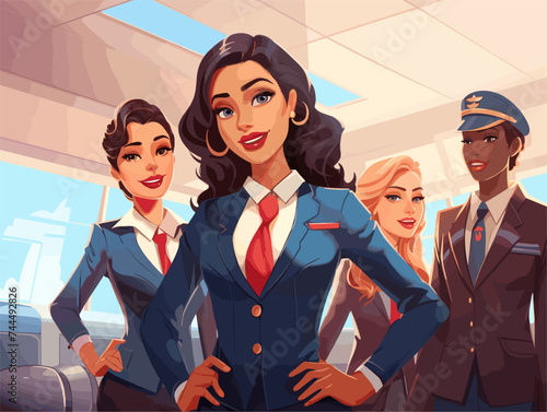 flight attendants
