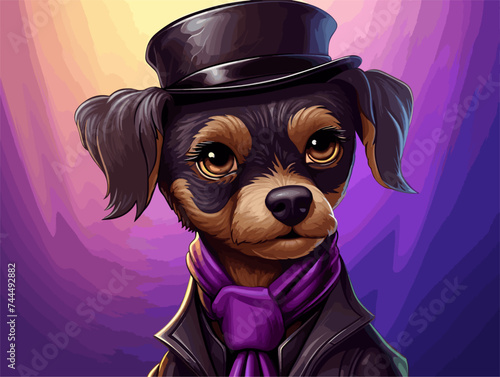 dog in a hat