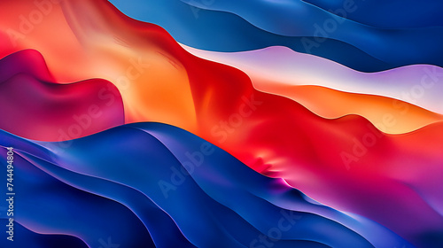 A smooth gradient of colors flows in an abstract design, blending texture and light in a spectrum of creativity