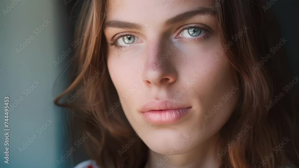 A transgender model who never sought fame finds herself in the public eye and struggles to maintain her privacy, Close Up Portrait of a female With Freckles on Her Face A transgender model who never sought fame finds herself in the public eye and struggles to maintain her privacy, Close Up Portrait of a female With Freckles on Her Face
