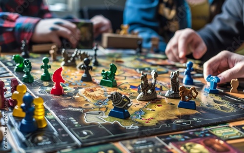 Board Game Nights - A selection of popular board games set up for a game night, highlighting the joy of tabletop gaming.