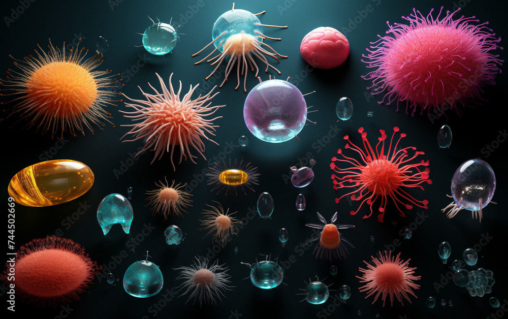 3d rendered illustration of a virus 3d rendered illustration of a virus