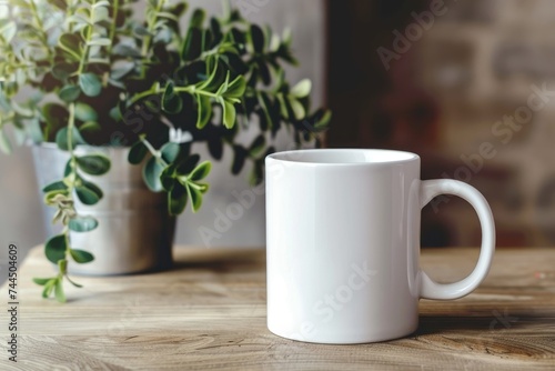 plain white mug mockup 