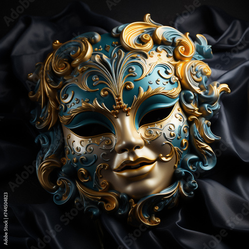 colorful venetian carnival mask © Nastassia