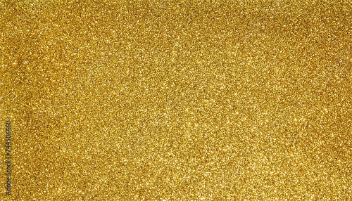 Golden glitter texture background with copy space