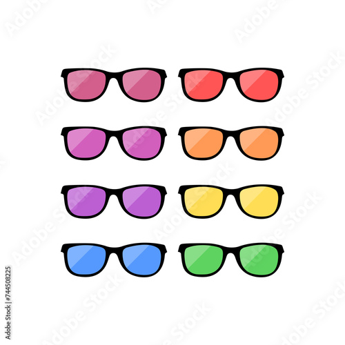 Glasses icon isolated on transparent background