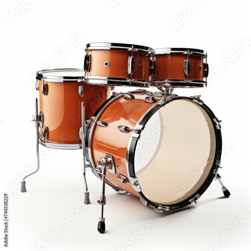 snare drum isolated on white