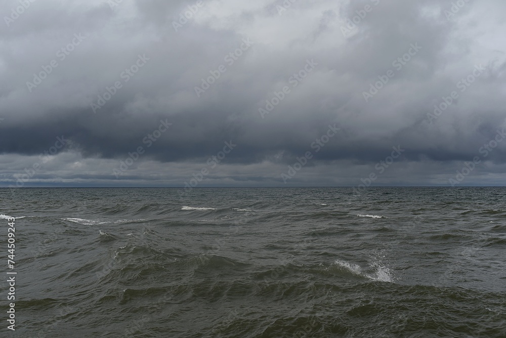 the sky over the sea after a storm. Baltic sea Poland the sky over the sea after a storm. Baltic sea Poland
