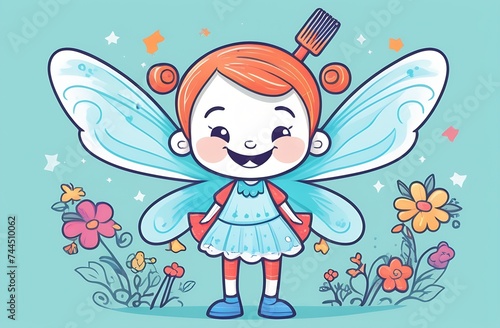 Smiling tooth fairy