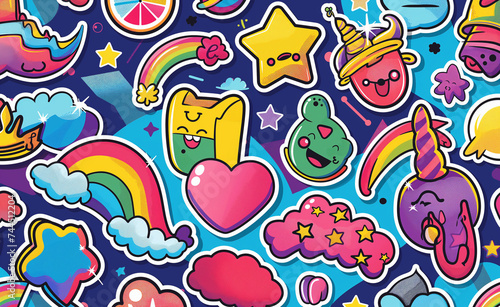 Retro Vibe  Groovy Cartoon Stickers