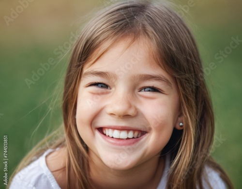 Portrait of a laughing girl
