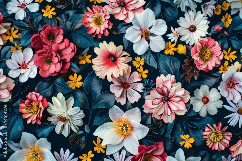 Intricate floral pattern design.
