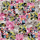 background with squares multicolor design fabrics pirnt 