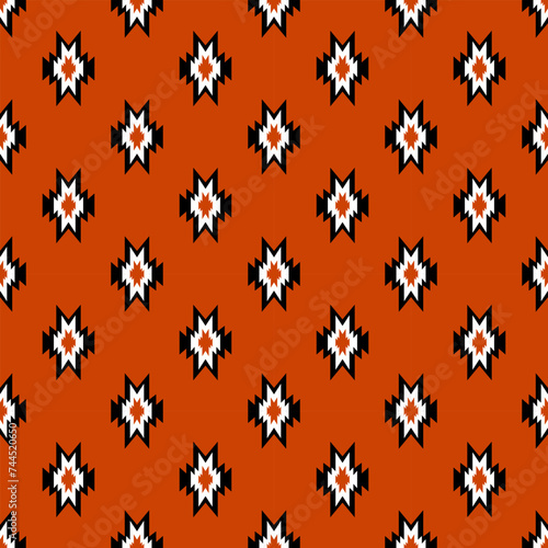 Seamless Native pattern american tribal indian ornament pattern geometric ethnic textile texture tribal aztec pattern navajo mexican fabric seamless Vector decoration fashion