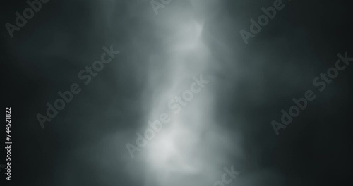 Dark cloud of smoke loop animation background. photo