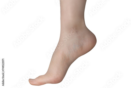 Foot, ankle isolated on white © VISUALPOINT