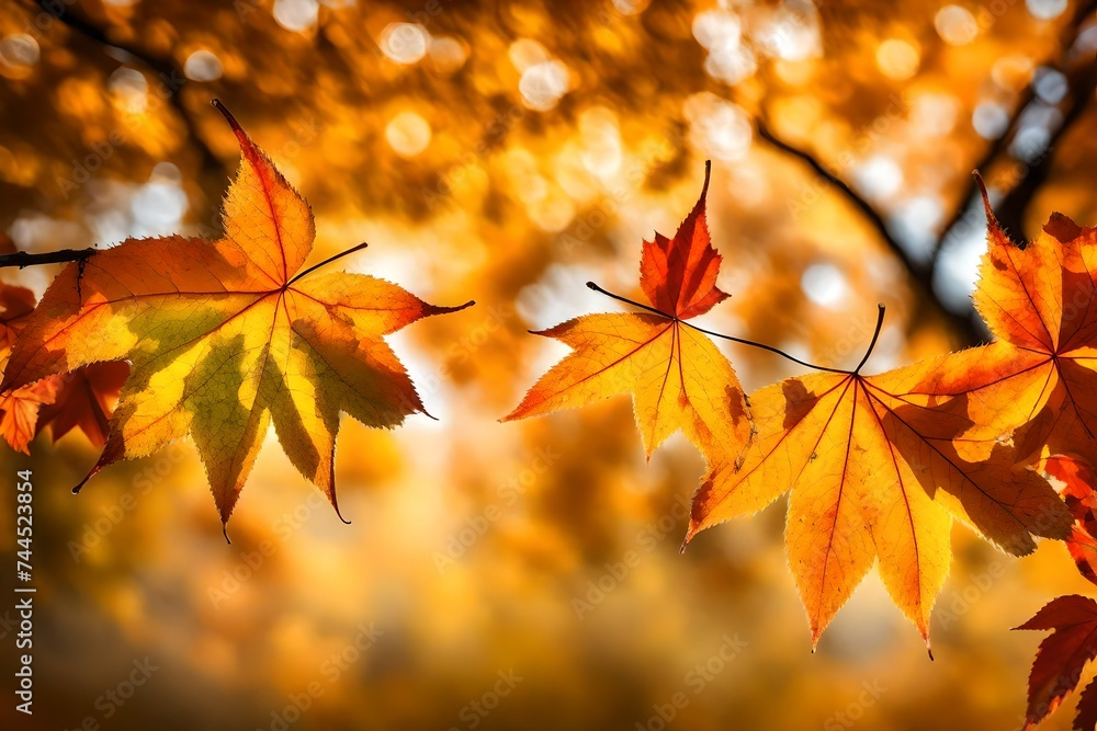 Beautiful Autumn Leaves.Selective focus
