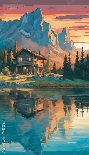 Discover the beauty of the natural world through these mesmerizing landscape clipart,  the wonders of the ocean, mountains, and sky