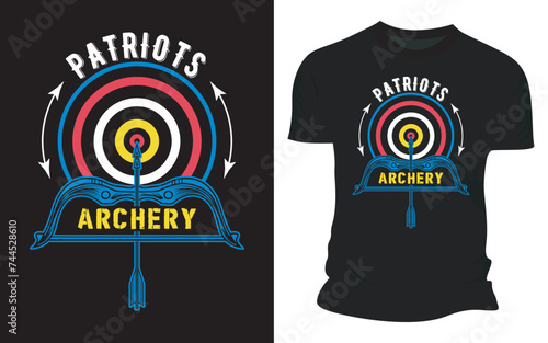 Patriots Archery - Vector Graphic T-shirt Design