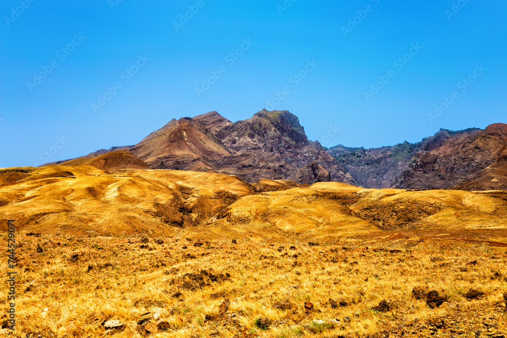 Mountain landscape, Santo Antao Island, Cape Verde, Cabo Verde, Africa.