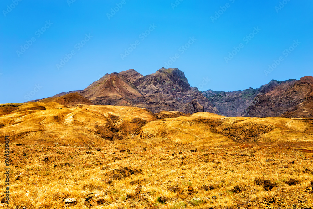 Mountain landscape, Santo Antao Island, Cape Verde, Cabo Verde, Africa. Mountain landscape, Santo Antao Island, Cape Verde, Cabo Verde, Africa.