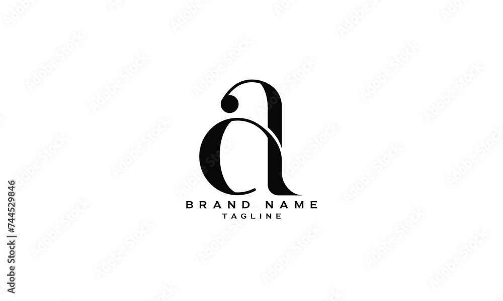 Obraz premium AA, Abstract initial monogram letter alphabet logo design