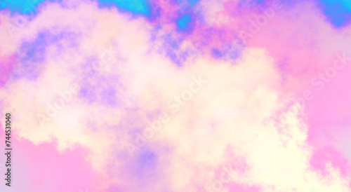 Isolate magic rainbow colours fog and clouds on transparent backgrounds specials effect 3d render png. Heaven unicorn clouds.