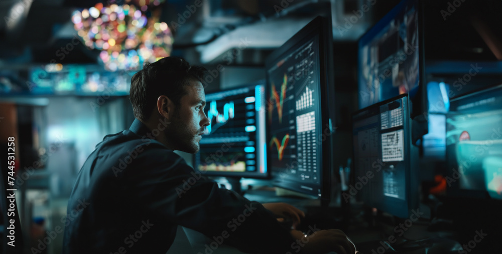 a a financial analyst analyzing data and charts on a computer screen, making informed decisions and recommendations for investments a a financial analyst analyzing data and charts on a computer screen, making informed decisions and recommendations for investments
