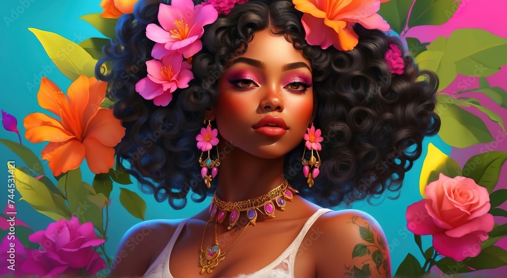 Women Character of the Flower Guardian Women Character of the Flower Guardian