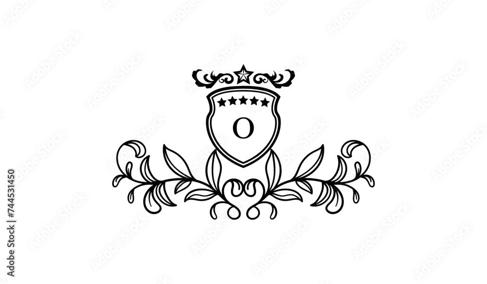 Luxury Alphabetical Crown of Thorns Logo Luxury Alphabetical Crown of Thorns Logo