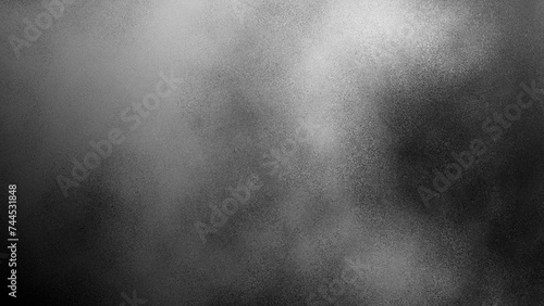 Black noise grain transparent gradient background. Dust effect with Transparent png overlay background