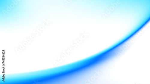 Blurred transparent gradient background. Elegant blue wavy line on Transparent png overlay background
