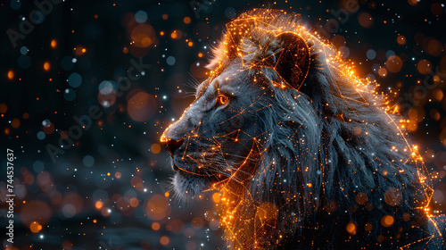 lion in energy fractal design