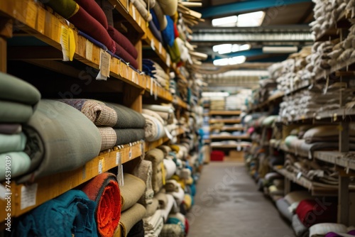 Modern Textile Warehouse: A Storage Haven for Fashion and Industry