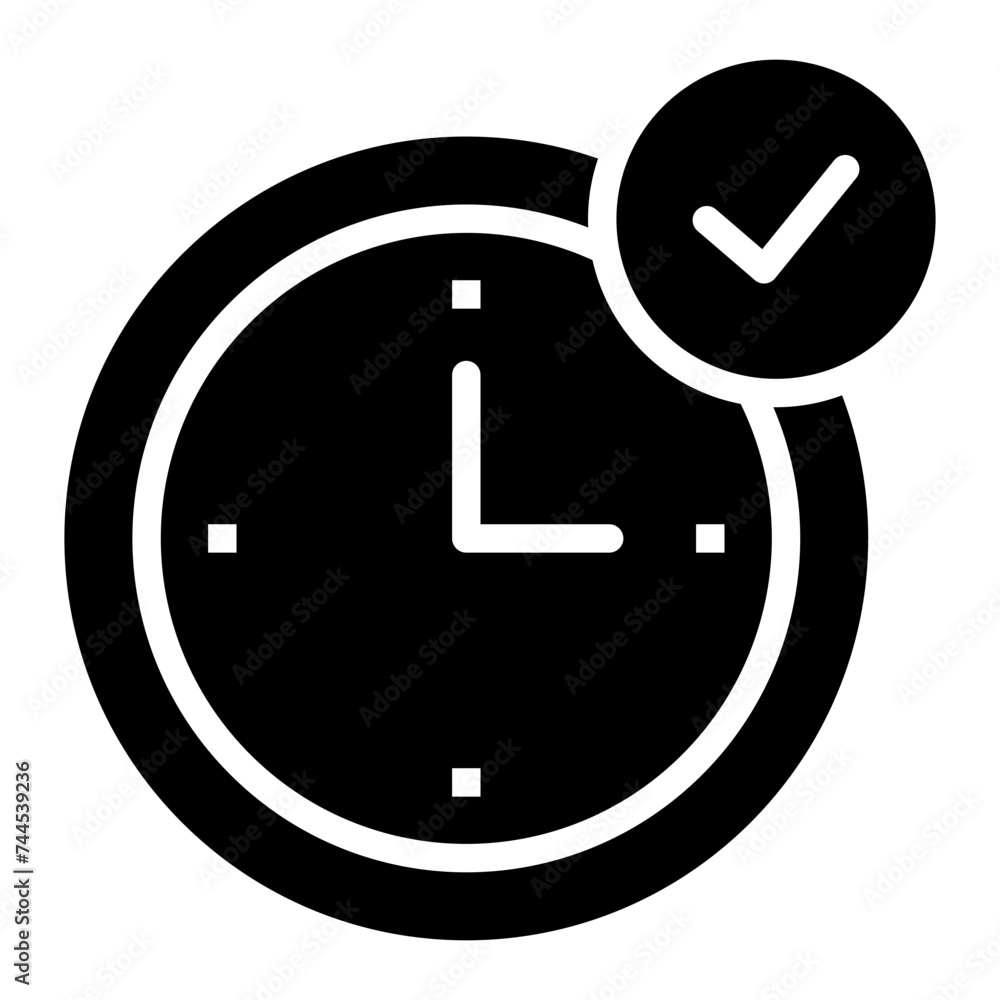 On Time Icon Element For Design On Time Icon Element For Design
