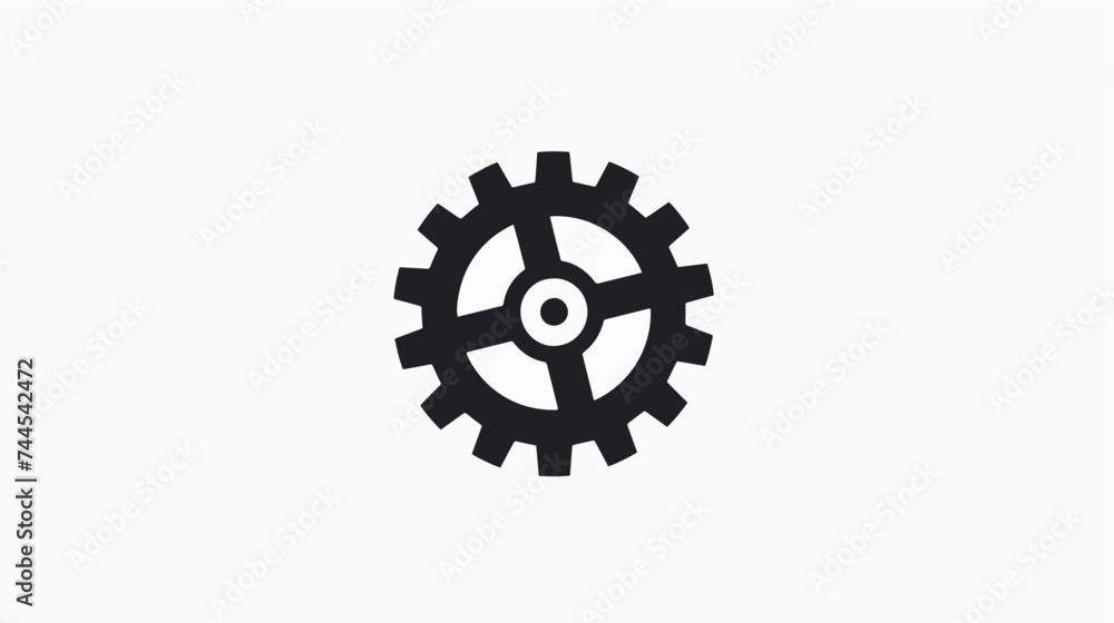 Gear setting icon symbol vector image. Illustration