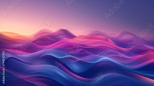 Abstract pink and purple wavy wallpaper. Perfect for use as background.