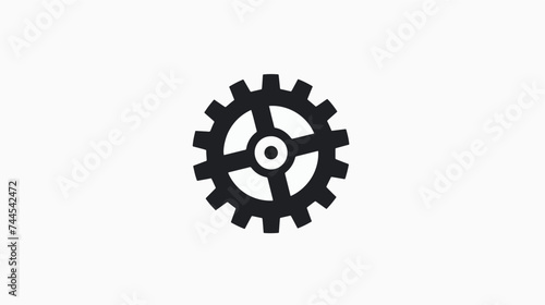 Gear setting icon symbol vector image. Illustration
