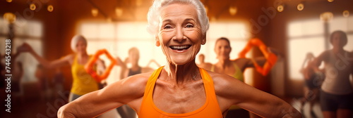 fitness classes senior women  focusing on maintaining mobility  balance  and overall well-being.