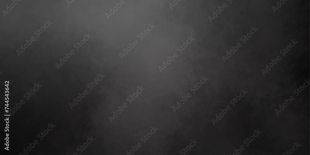 Black background of smoke vape fog and smoke misty fog realistic fog or mist isolated cloud cloudscape atmosphere.smoke exploding vector cloud,cumulus clouds design element liquid smoke rising.
