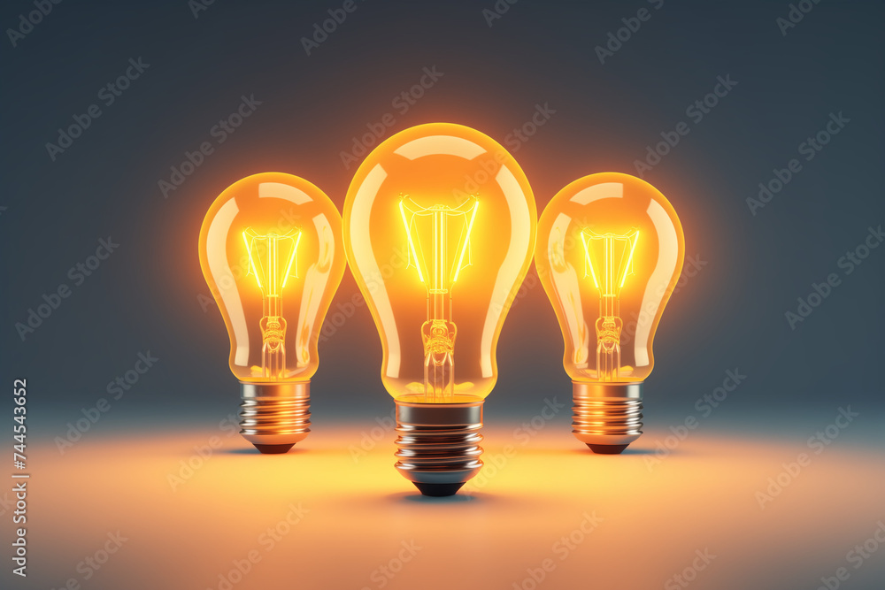 glowing bulb glowing bulb