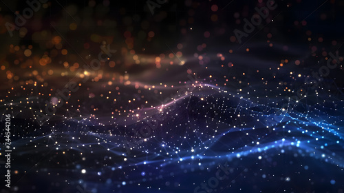 background with space  Technology Particle Abstract Background  generative AI 