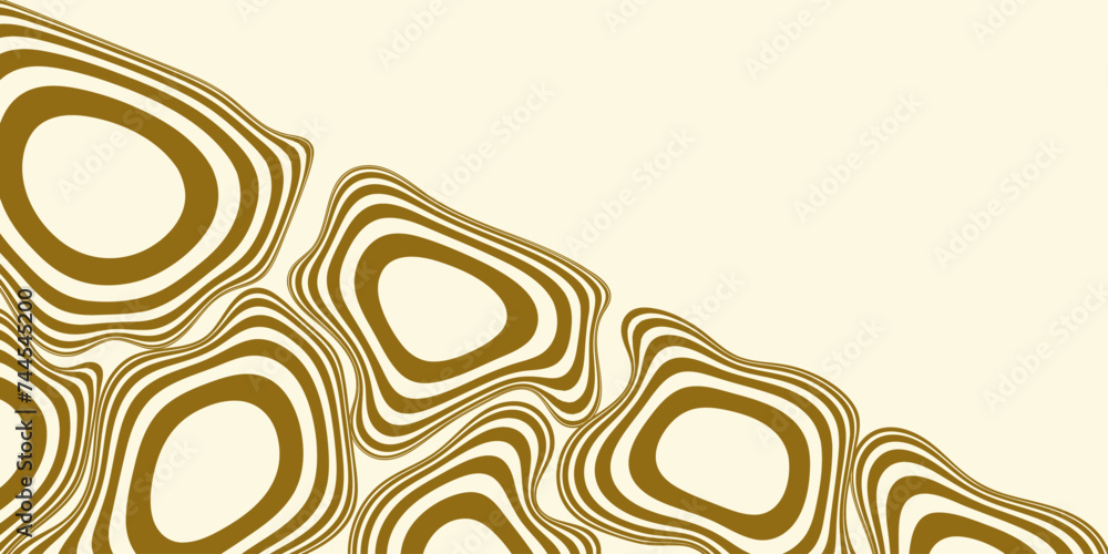 Abstract horizontal background with golden waves. Fashion vector illustration in retro style 60s, 70s. Abstract horizontal background with golden waves. Fashion vector illustration in retro style 60s, 70s.