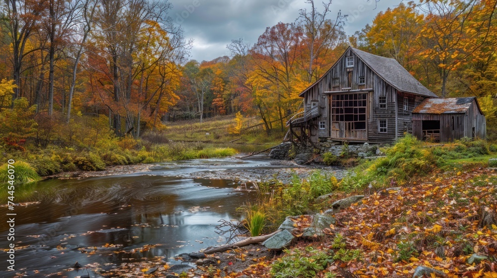 Natural splendor of fall leaves, each vibrant hue painting a picture of seasonal beauty in nature's ever-changing landscape.