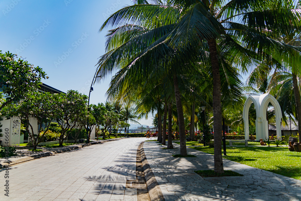 The park area.
Champ Island on the Kai River in Nha Trang, Vietnam.