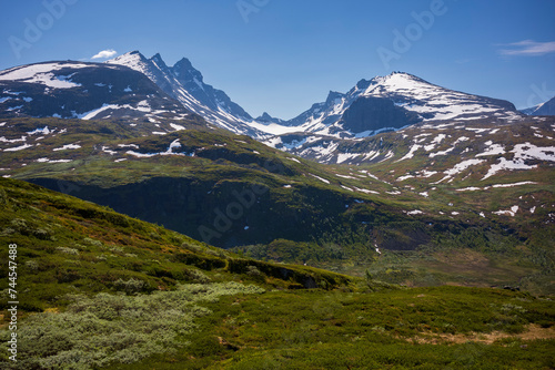 National Tourist Route "Sognefjellsvegen", Norway's highest and impost impressive mountain pass in Northern Europe.