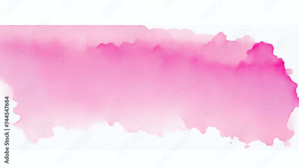 Abstract Watercolor Pink Brush Stroke on white background Abstract Watercolor Pink Brush Stroke on white background