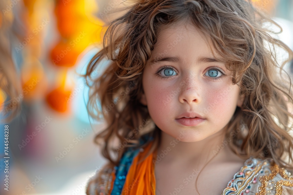 Close Up of Child With Blue Eyes Close Up of Child With Blue Eyes