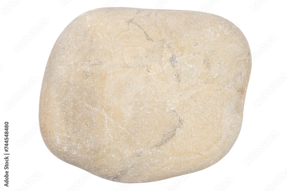 Top view of single gray pebble Top view of single gray pebble